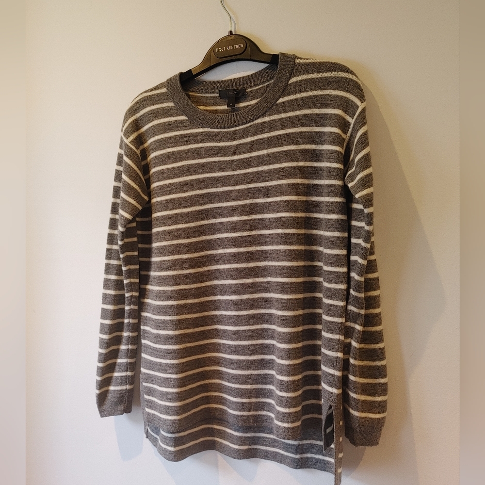 J. Crew Merino Wool Striped Sweater Size XS